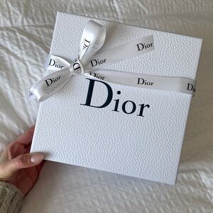 Dior Elegant White Box with Ribbon
